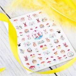 Påske klistermærker, selvklæbende og ultratynde, CA-118, GNB